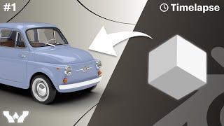 Modeling Fiat 500 1959 | Blender 3D modelling Timelapse.Episode 1