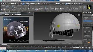 Tutorial on Modeling a Pubg Level 3 helmet in Autodesk 3dsmax ( Part 1)