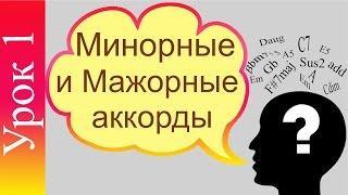 ВСЕ АККОРДЫ. Урок 1. Минорные и мажорные аккорды. Принцип построения