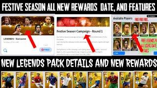 Festive season new rewards date and all features||new legends pack??||pes2020mobile