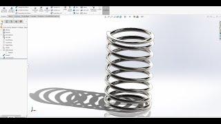 Method 1st- Compression Spring in Solidworks Tutorial