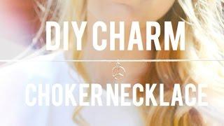 DIY Charm Choker Necklace // floralscene //