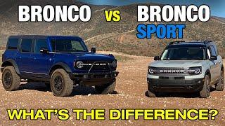 Ford Bronco vs. Bronco Sport | 10 Differences Between 2021 Bronco & Bronco Sport | Price, MPG & More