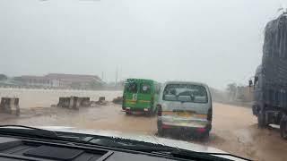 US to GHANA, Rainy Road Construction Update Going Towards Home ￼