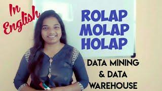 OLAP Servers | ROLAP, MOLAP, HOLAP explained in English | Difference between ROLAP MOLAP and HOLAP