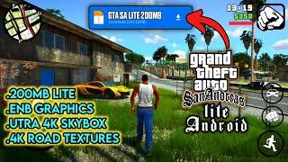 GTA SA Lite 200MB for Android 11-14 with CLEO Cheats & Enhanced Graphics | 2024 Edition