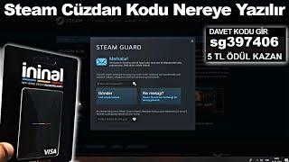 Steam Cüzdan Kodu Nereye Yazılır -Steam Cüzdan Kodu Kullanma 2021-Steam Cüzdan Kodu Nasıl Kullanılır