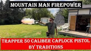 Trapper 50 Cal. Black Powder Pistol by Traditions:  Mountain Man Firepower!