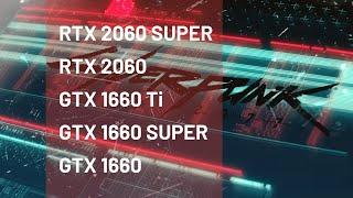 RTX 2060 SUPER vs RTX 2060 vs GTX 1660 Ti vs GTX 1660 SUPER vs GTX 1660 | Testing Cyberpunk 2077