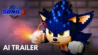 SONIC 3 Trailer Reimagined by AI in LEGO | Runway Gen 3