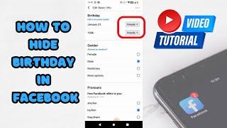 How to Hide Birthday in Facebook on Mobile (Tutorial)