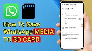 How To Save WhatsApp Media To SD Card [EASY]