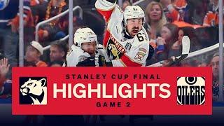 Panthers at Oilers | SCF Game 2 Highlights | 6.6.25