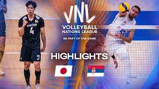 Japan  vs. Serbia   - Highlights | Week 1 | Men's VNL 2025
