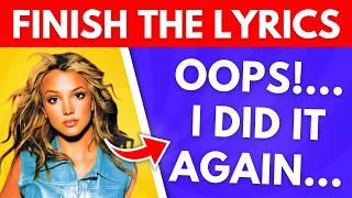 Finish the Lyrics 2000-2025  | One Song per Year | Guess the Lyrics | Music Quiz