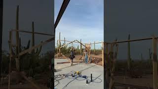 Starting to build the crescent cabin
