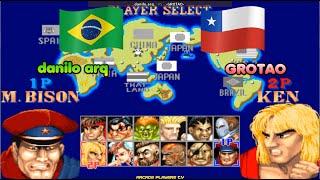 Street Fighter II' - Champion Edition  danilo arq (Brazil) vs GROTAO (Chile) sf2ce