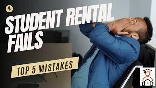 Top 5 Reasons Student Accommodation Fails: Avoid These Costly Mistakes!