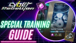 Special Training Guide!  Commander Upgrade Materials!  Cyber Rebellion