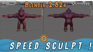 Sculpting Timelaps в Блендере3д | Скульпт в Blender 2.82