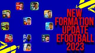 New Formation update efootball 2023 mobile || Best formation efootball 23 Mobile