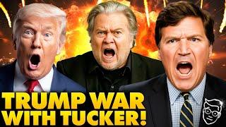 Tucker Makes SHOCK Live Appearance on Bannon War Room, Promises END Of Trump Presidency if Trump...
