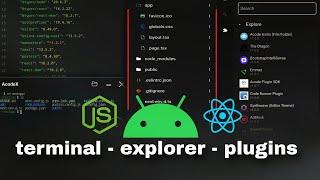 VSCode like code editor on Android | IDE | nextjs - reactjs - nodejs