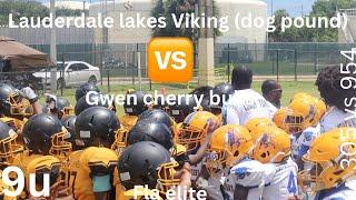 9u action Lauderdale lakes Vikings( dog pound)Gwen cherry bulls #virlvideo #cameramanced