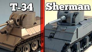 Most produced Tanks of WW2 in LEGO