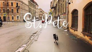 Slow life, morning walk with dog, favorite Coffee Shop.