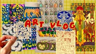 i blab about recent art and works in progress [art vlog]