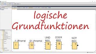 Siemens LOGO! Ein- und Ausgangs, Und-, Oder  und NOT-Gatter (Tutorial) (deutsch) I LOGO!kurs Teil 4