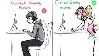 A MANLY GUIDE to good gaming posture