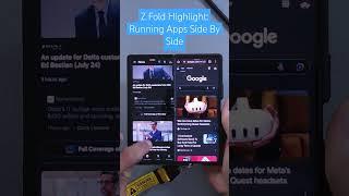 Samsung Galaxy Z Fold Highlight: Running Apps Side By Side