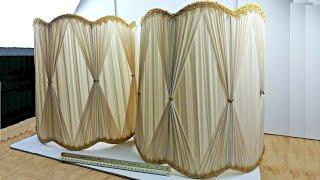 Vintage PAIR Mid Century Drum Lamp Shades Pinch Pleat 15" Hollywood Regency For Sale On Ebay