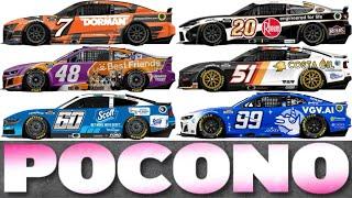 NASCAR Cup Series Pocono 2025 Paint Scheme Preview