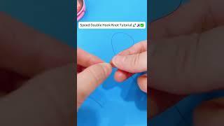 Fastest Way to Tie a Double Hook Rig – Easy Fishing Knot Tutorial   #reeffun #diy #fishinghook