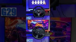 Thrustmaster t300  vs Logitech g29 #gaming #racing #logitech #thrustmaster #moza #fanatec