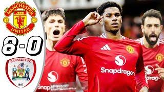 Manchester United vs Barnsley 8 -0- All Goals & Highlights - 2024