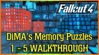 DiMAS MEMORY PUZZLES 1-5 FULL WALKTHROUGH | Far Harbor Fallout 4