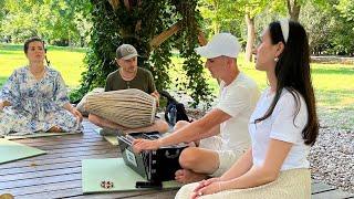 Harinama-picnic-Kirill Gurin prabhu and Olya-kirtan “hope”