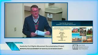 12/18/23 Nashville Civil Rights Movement Documentation Project