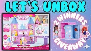 Unboxing the Castle Campus Playset - 2 GIVEAWAYS - Crowned Court Set with All Toggles - Royale High