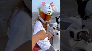 Cute girl, So funny #shorts #motorcycle #motorcycles #motovlog #motogirl #bikergirl #bikelover
