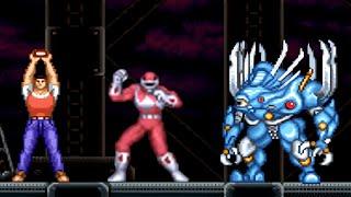 Mighty Morphin Power Rangers The Movie All Bosses (No Damage With Ending) SNES