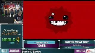 Super Meat Boy by warm_ham in 0:39:07 - SGDQ2016 - Part 65