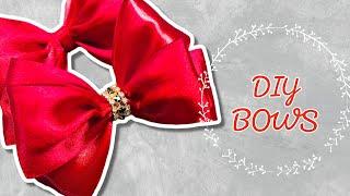 DIY Ribbon Bow / Christmas Tree Ornament