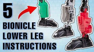 5 Instructions for Bionicle Lower Leg Designs - How To