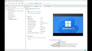 Setting up VMware Workstation with Windows 11