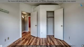 Priced at $1,450 - 501 N Kreymer Lane, Wylie, TX 75098